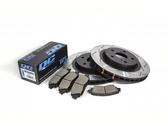 КОМПЛЕКТ ПЕРЕДНИЙ:Торм. диски DBA42744S T3+колодки DCbrakes STR.S Toyota Camry V70 2017->