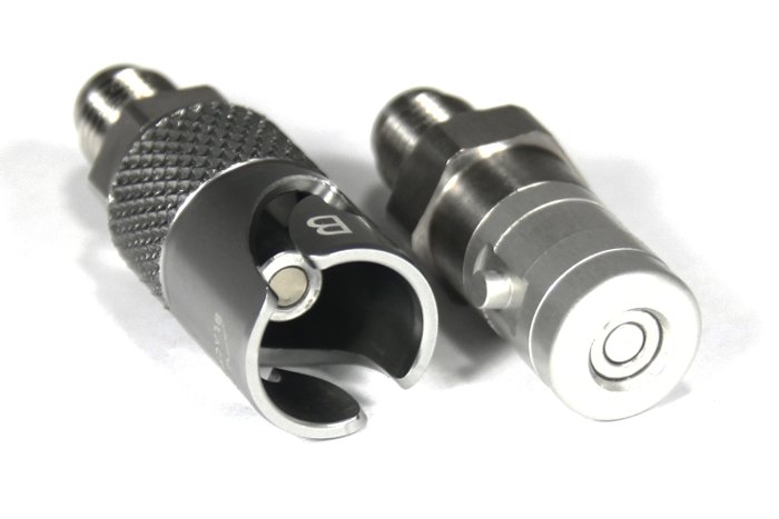 Быстросъёмный разъём П AN03 - П AN03, для тормозных шлангов, титан, BLACKROCK LAB, QDC-03CT