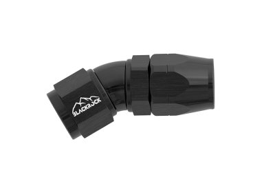 - 6 AN (6AN AN6) фитинг 30°, Full Flow серия BLACKROCK LAB ЧЁРНЫЙ A06-030-3BK