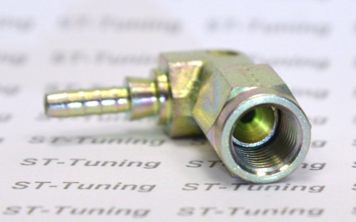 Фитинг мама AN-03 3/8X24 под прямой конус, 90° D-03 нерж. сталь, под опрессовку S6090-03C, Goodridge