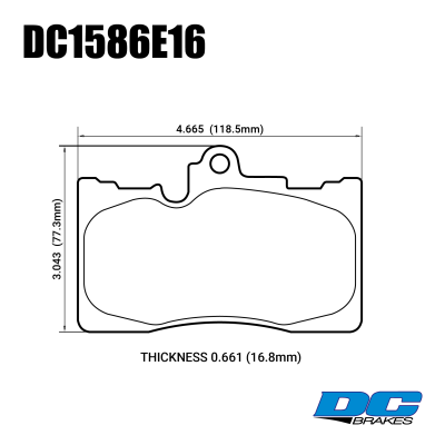Колодки тормозные DC1586E16 DC Brakes RT.2 перед Toyota Celsior 4.3 (UCF3) Lexus GS 2005-&gt; ; IS III 