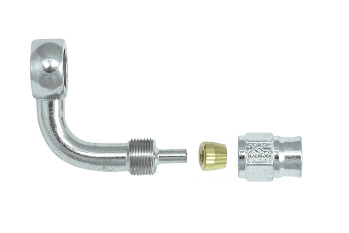 Фитинг banjo d10 mm, 90° D-03 сталь B03-4D10S, BLACKROCK LAB 