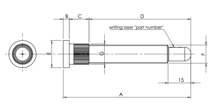 Шпилька колёсная, резьбы: гайка M12 x 1.25 mm; L=72mm, A.I. TECH AIT-72S SUBARU