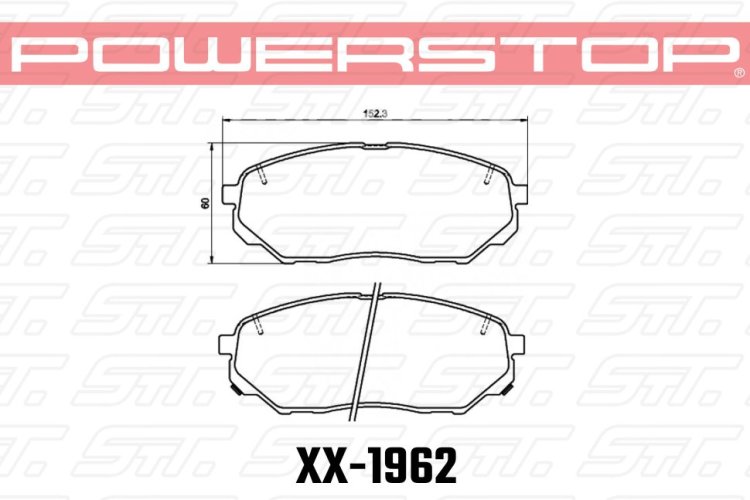 Колодки тормозные 36-1962 PowerStop Z36 перед HYUNDAY SANTA FE 4; KIA SORENTO 3