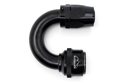 - 12 AN (12AN AN12) фитинг 180°, быстросъём М - шланг, Easy-Release, BLACKROCK LAB, FA12-180-F